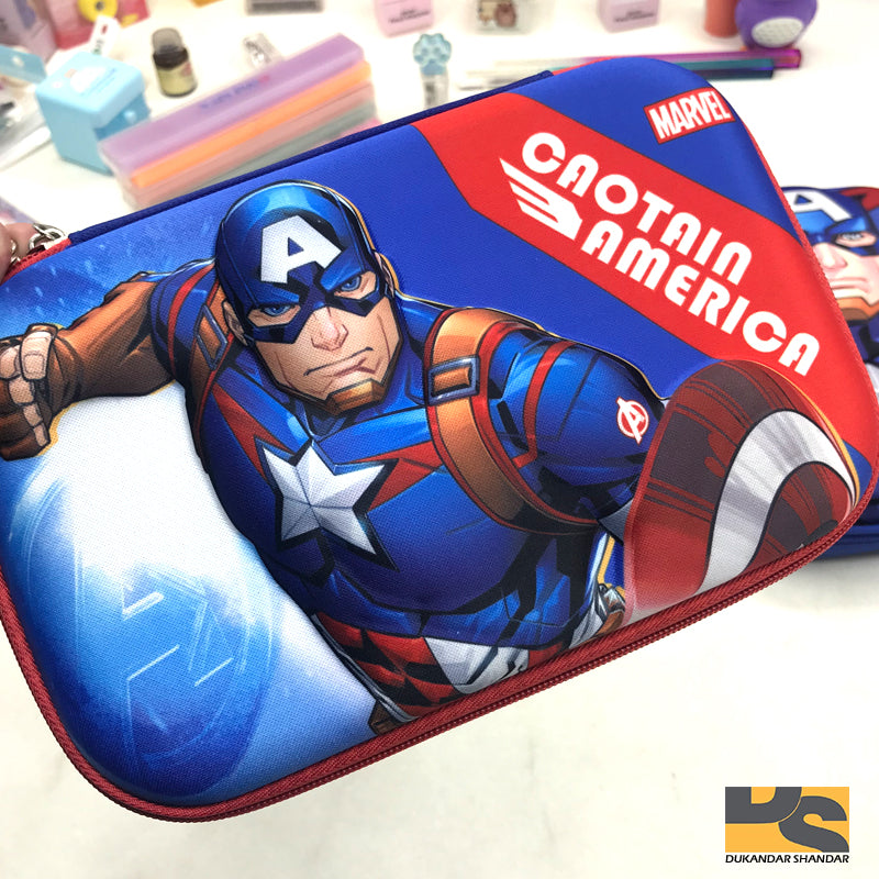Captain America pencil case Creative school supplies stationery for boys