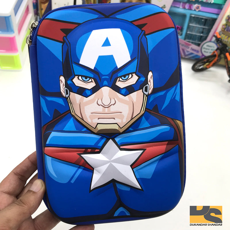 Captain America pencil case Creative school supplies stationery for boys
