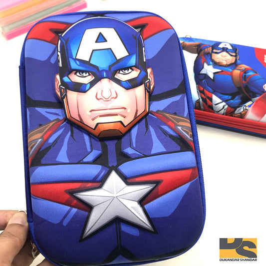 Captain America pencil case Creative school supplies stationery for boys