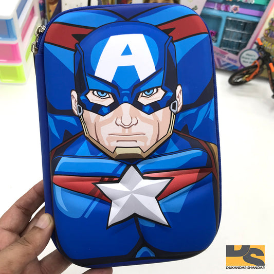 Captain America pencil case Creative school supplies stationery for boys