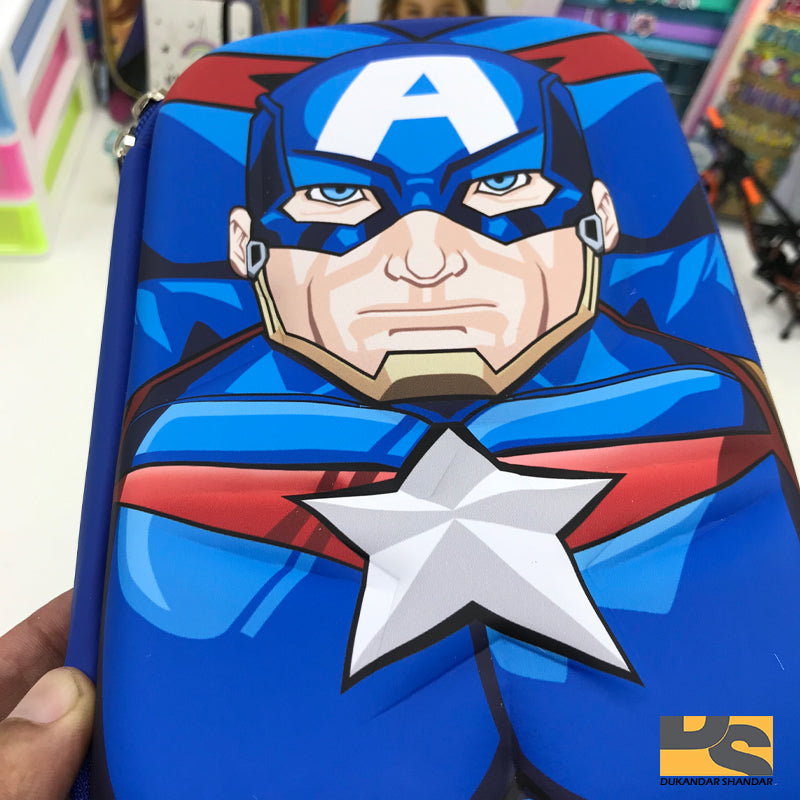 Captain America pencil case Creative school supplies stationery for boys