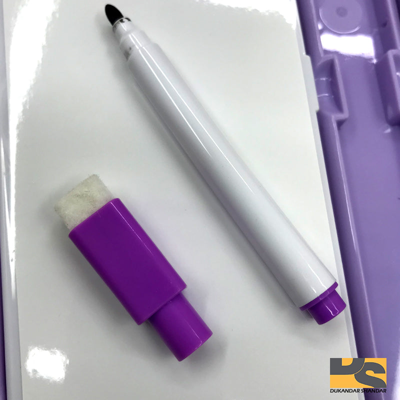 Premium Quality Pencil case Plastic body whiteboard inside with marker combo book holder stand